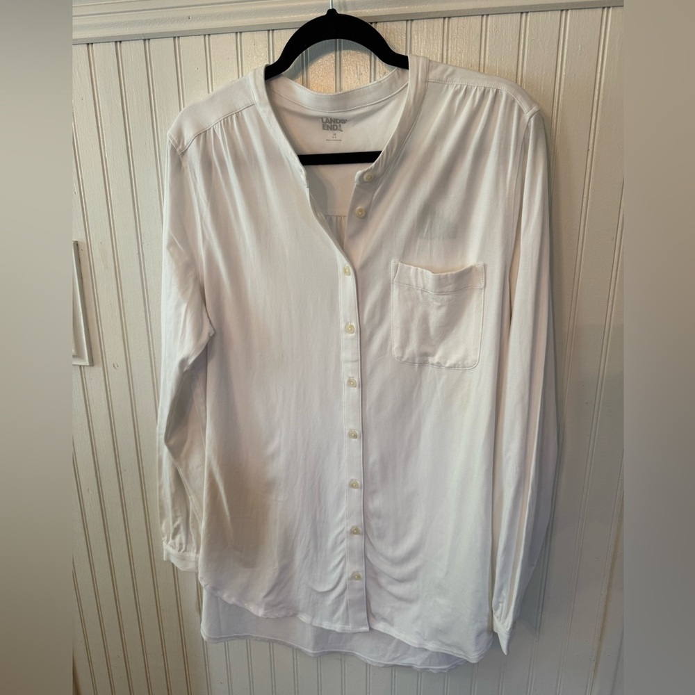 NWT Lands’ End White Medium Tunic
